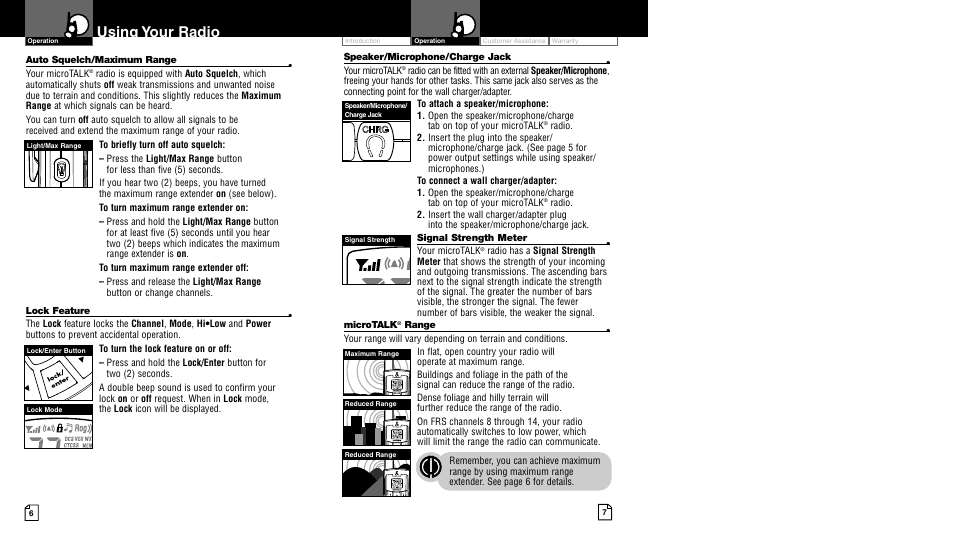 Using your radio | Cobra Electronics LI 7000WX User Manual | Page 6 / 17