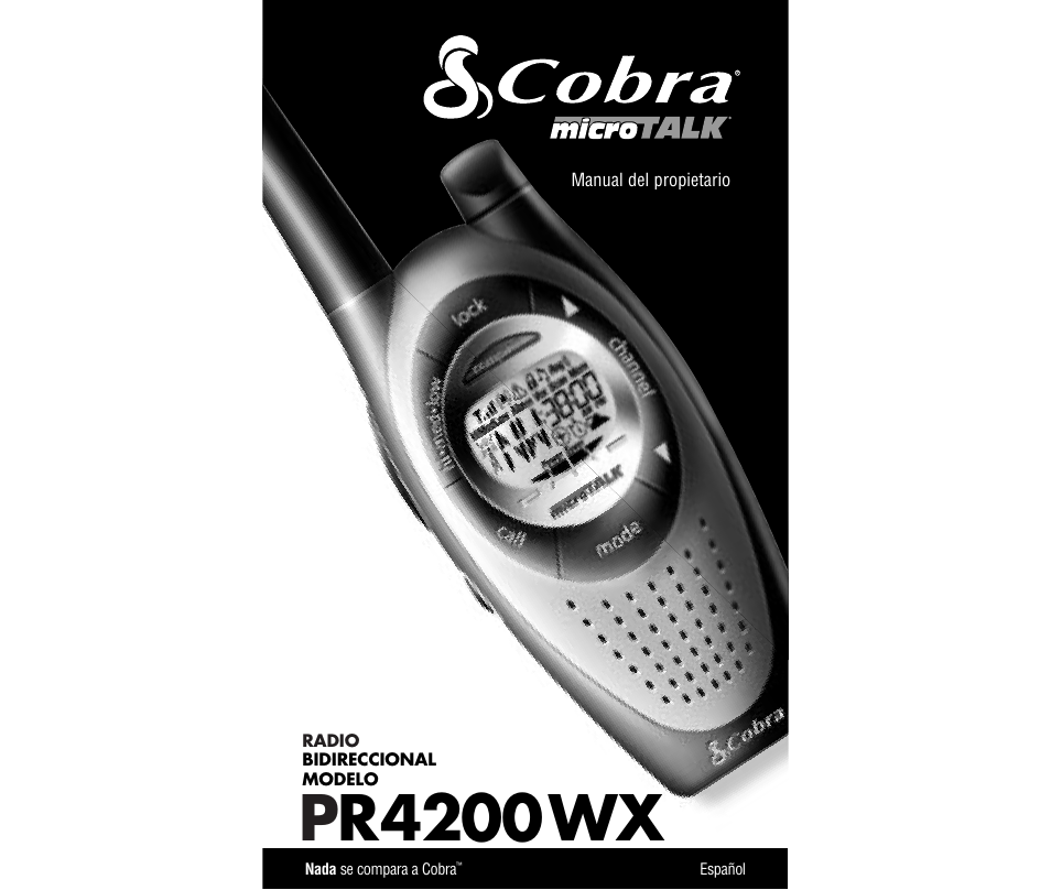 Pr4200wx | Cobra Electronics MICROTALK PR4200WX User Manual | Page 17 / 32