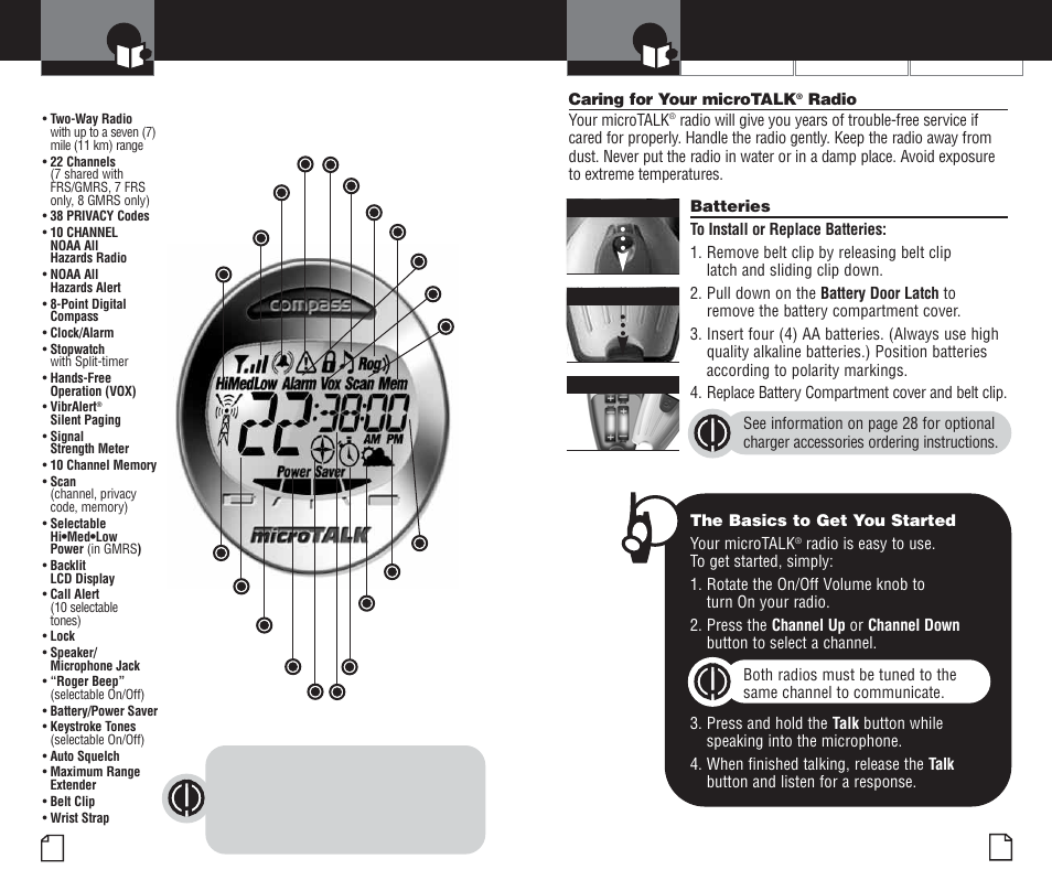 Product features | Cobra Electronics MICROTALK PR4200WX User Manual | Page 4 / 32