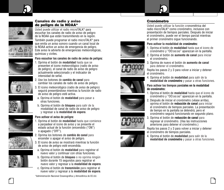 Uso del radio | Cobra Electronics PR4200WX User Manual | Page 23 / 32