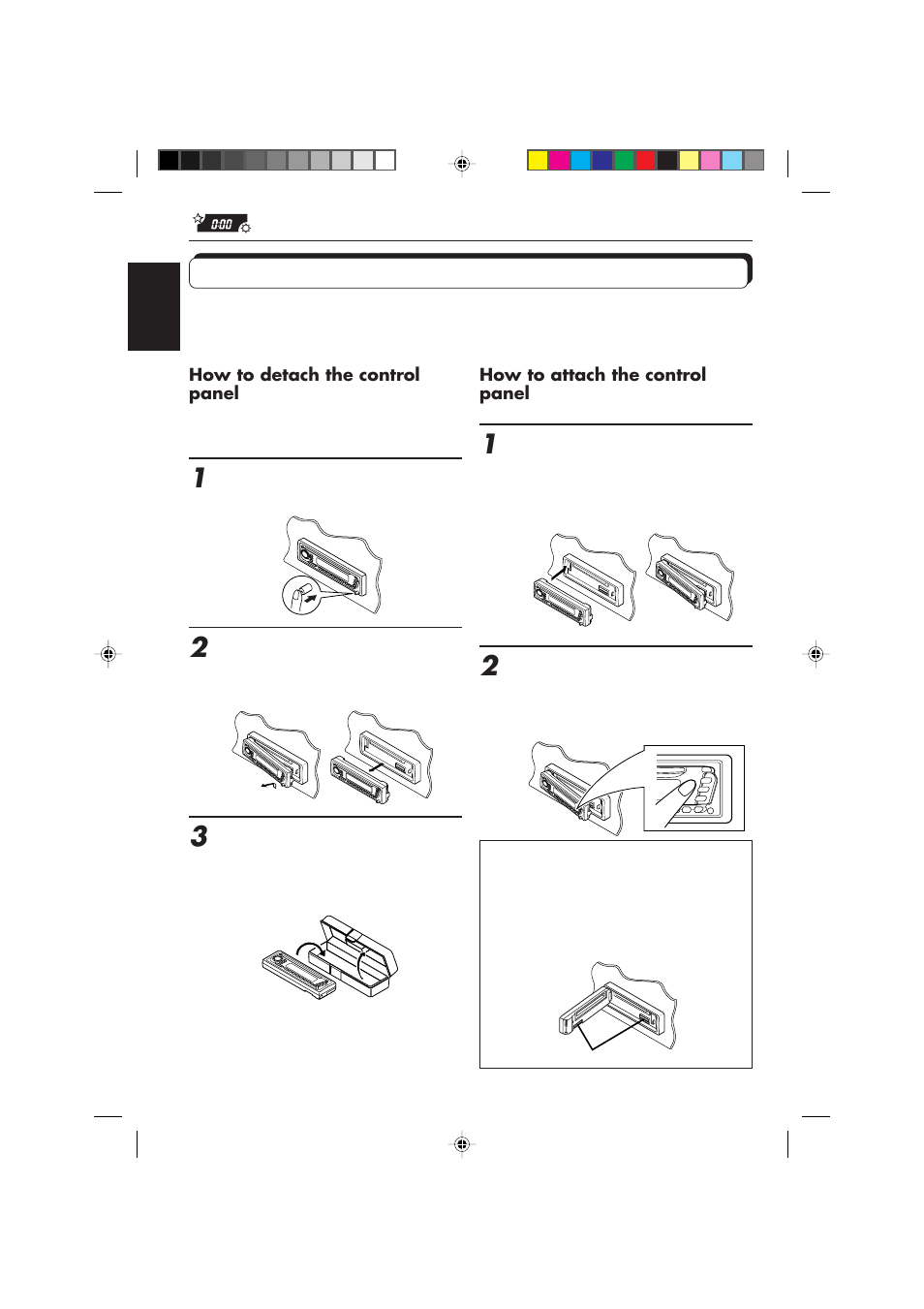 Detaching the control panel | JVC KD-SX855R User Manual | Page 30 / 38