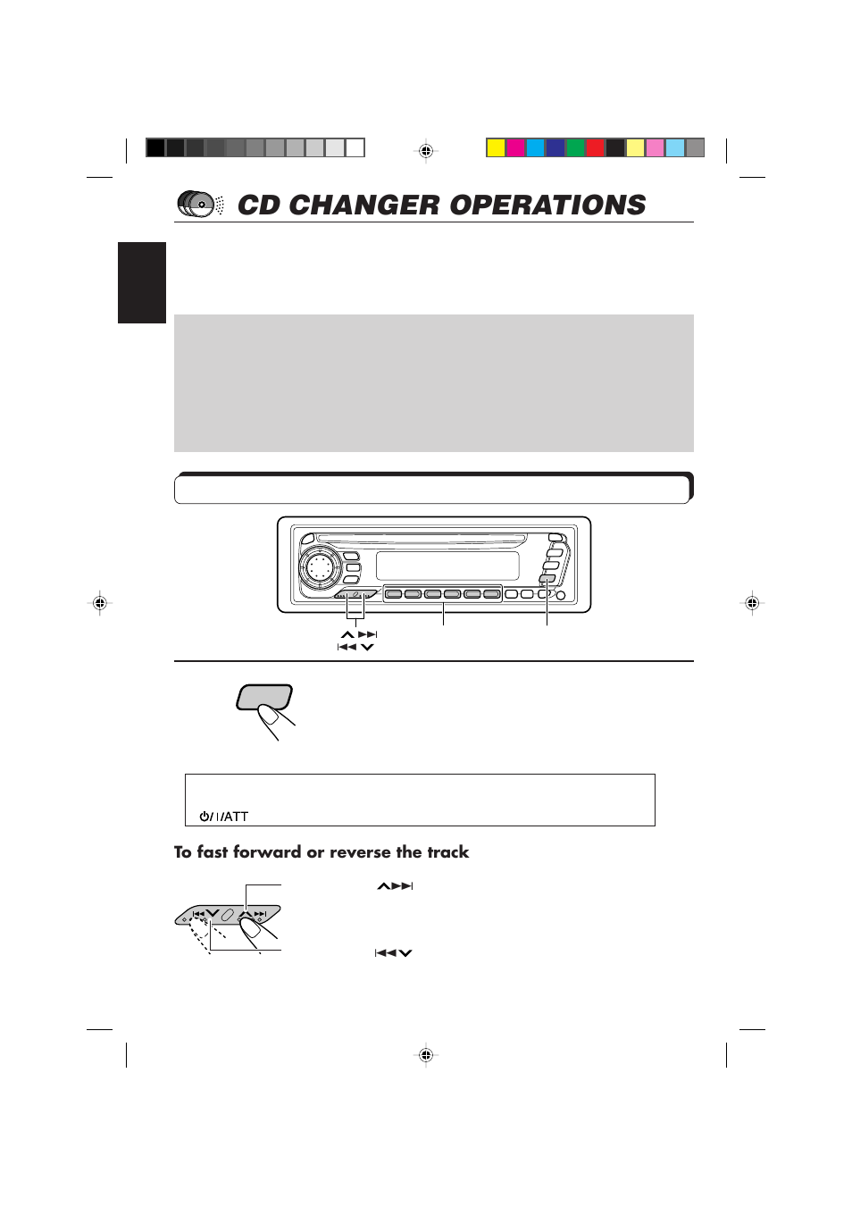 Cd changer operations, Playing cds, Select the cd automatic changer | JVC KD-SX855R User Manual | Page 32 / 38