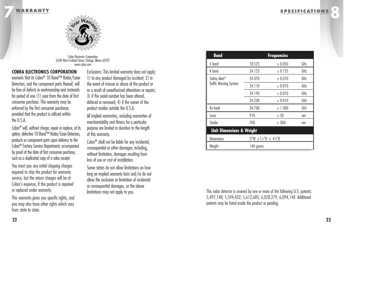 Cobra Electronics ESD-9210 User Manual | Page 14 / 16