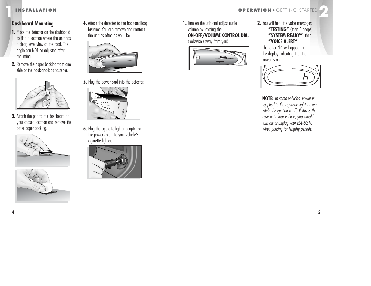 Cobra Electronics ESD-9210 User Manual | Page 5 / 16