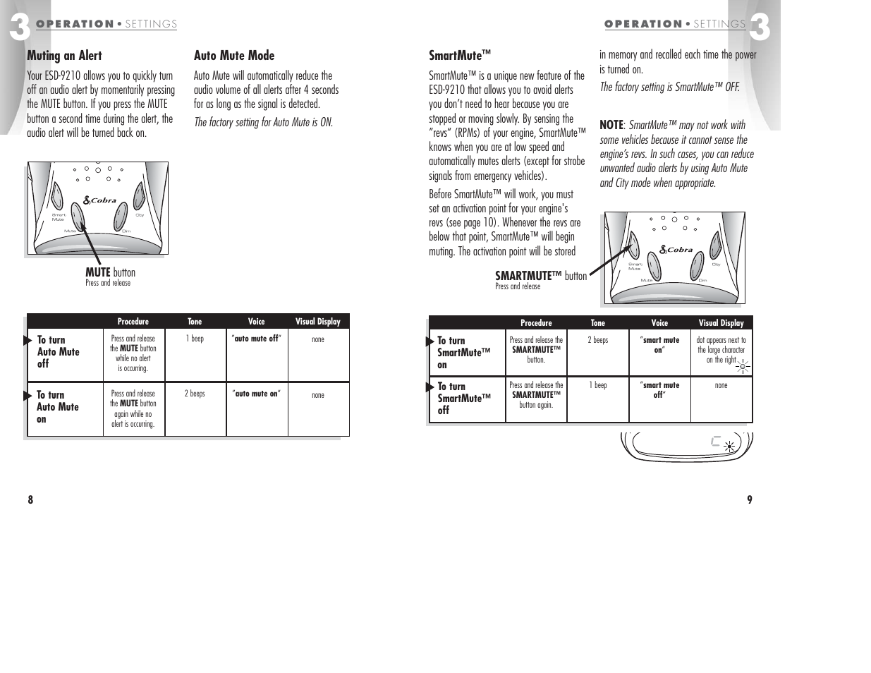 Cobra Electronics ESD-9210 User Manual | Page 7 / 16