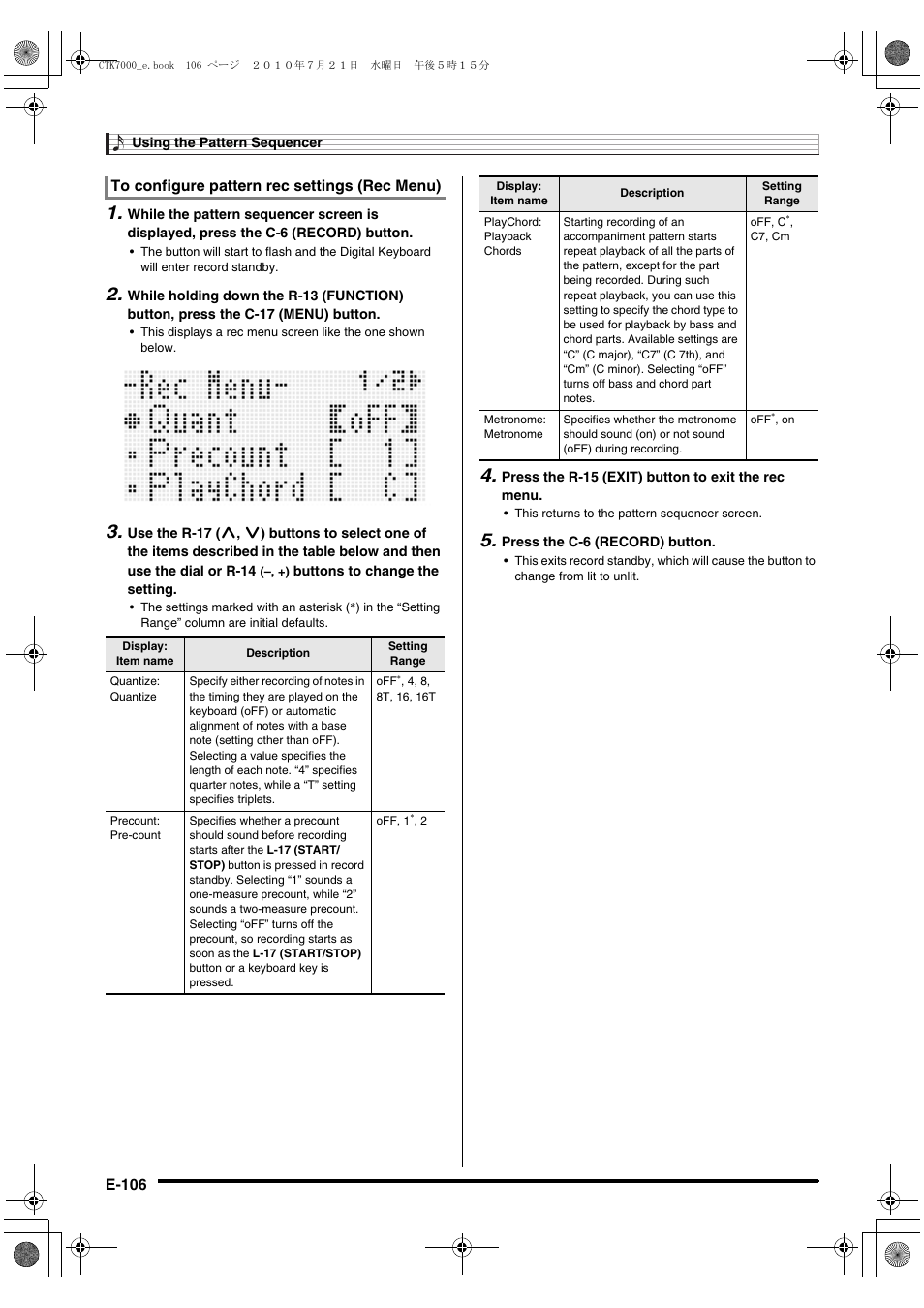 Casio WK7500E1A User Manual | Page 108 / 168