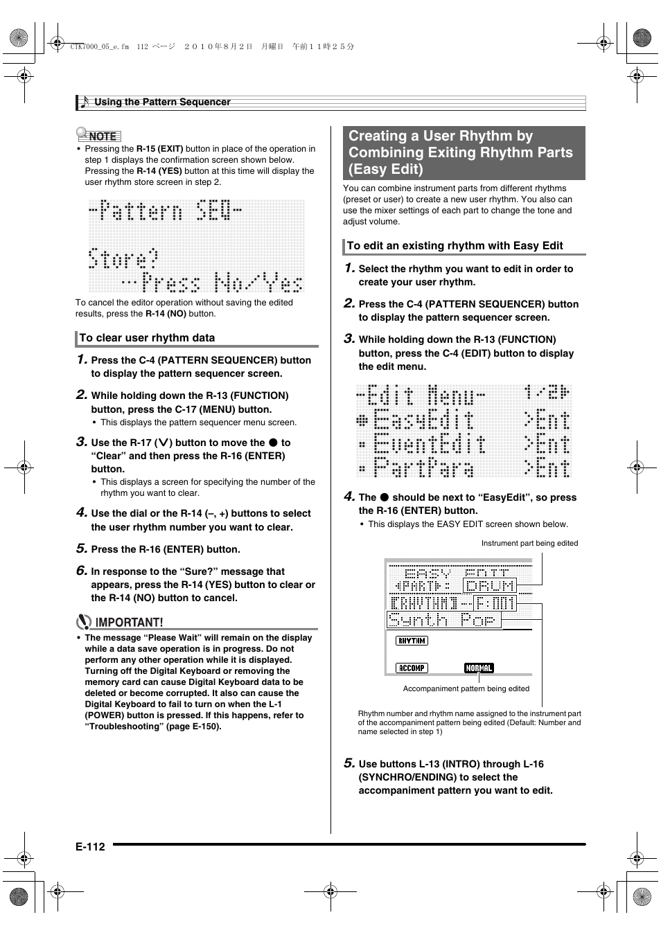 Casio WK7500E1A User Manual | Page 114 / 168
