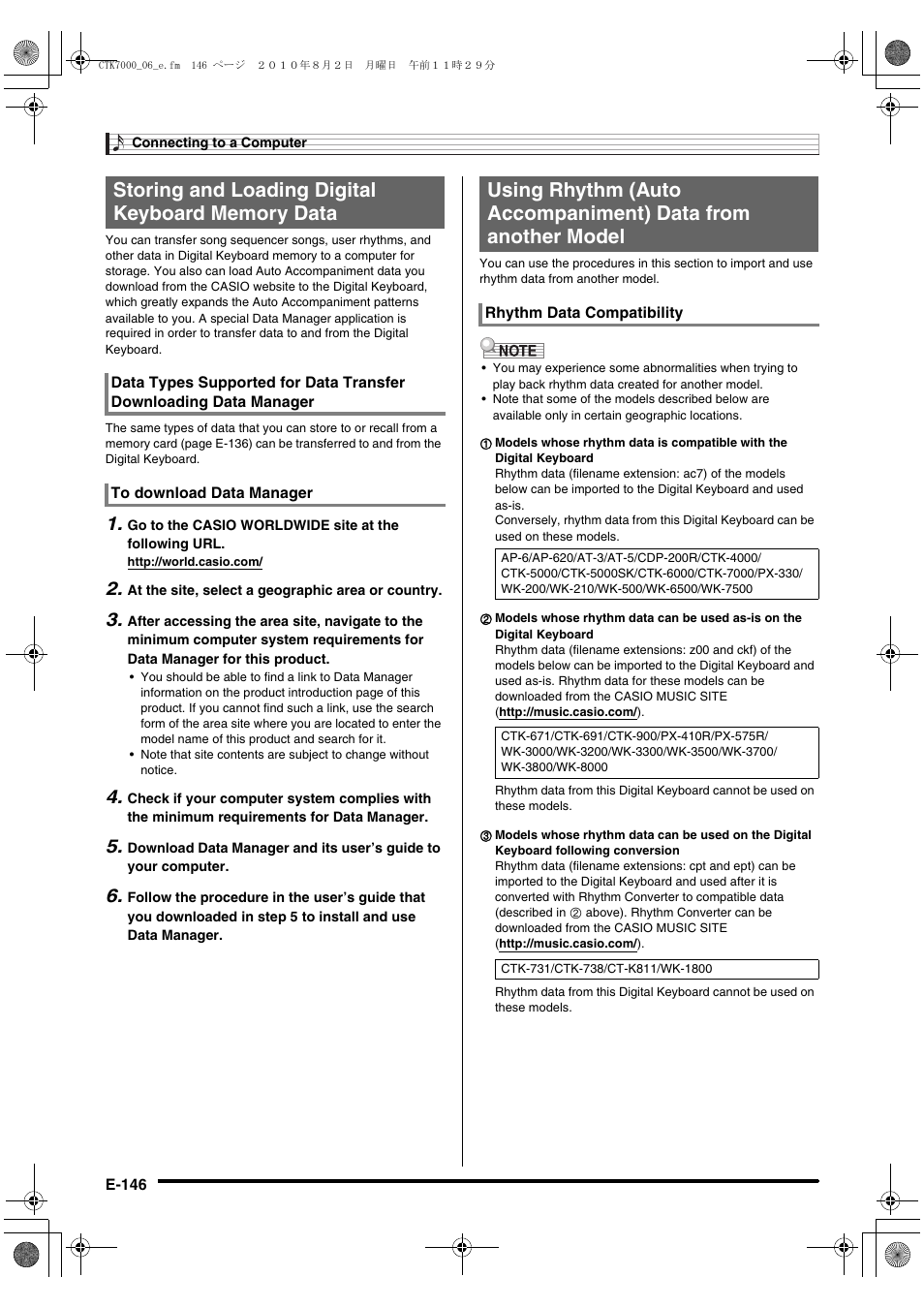 Casio WK7500E1A User Manual | Page 148 / 168