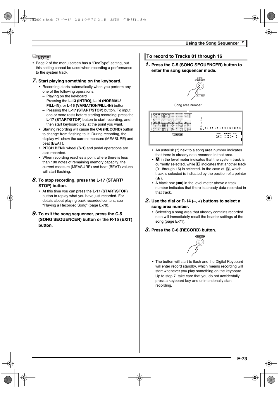 Casio WK7500E1A User Manual | Page 75 / 168
