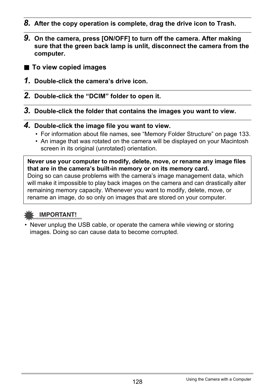 Casio EX-H10 User Manual | Page 128 / 189