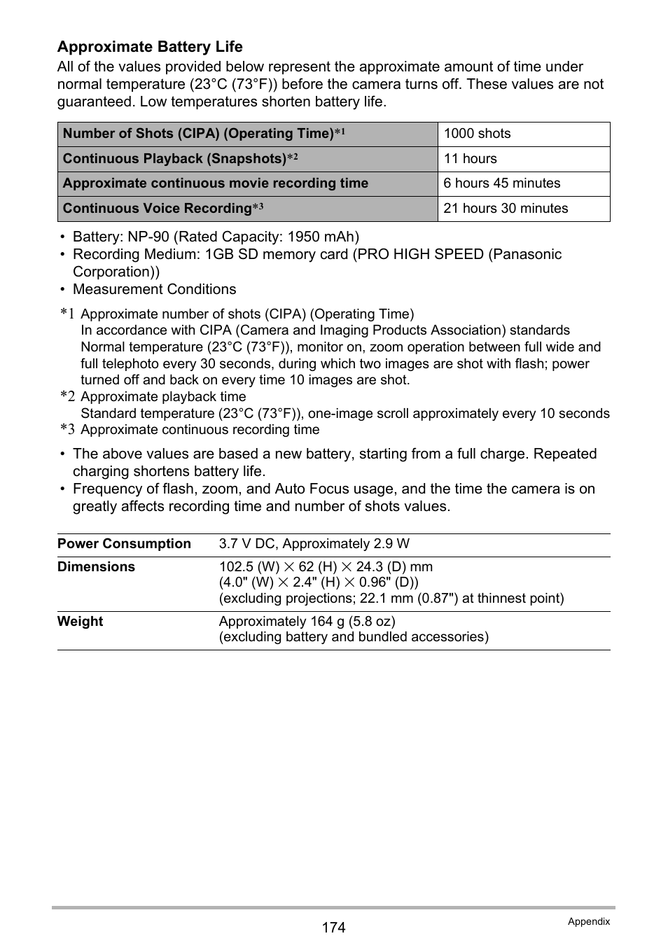 Ge 174 for | Casio EX-H10 User Manual | Page 174 / 189