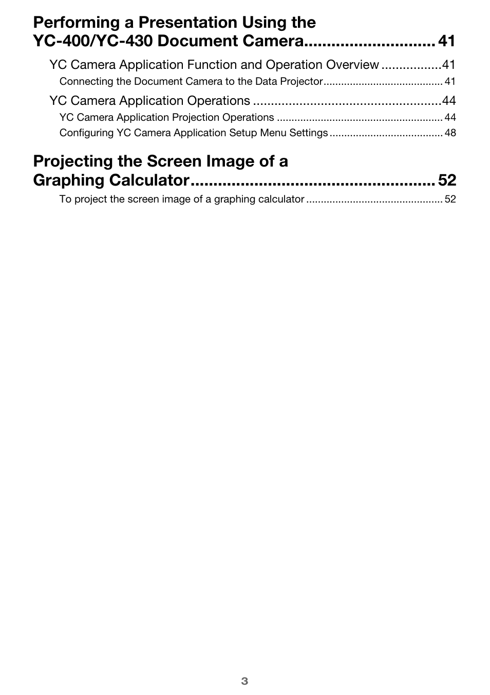 Casio XJ-A256 User Manual | Page 3 / 69
