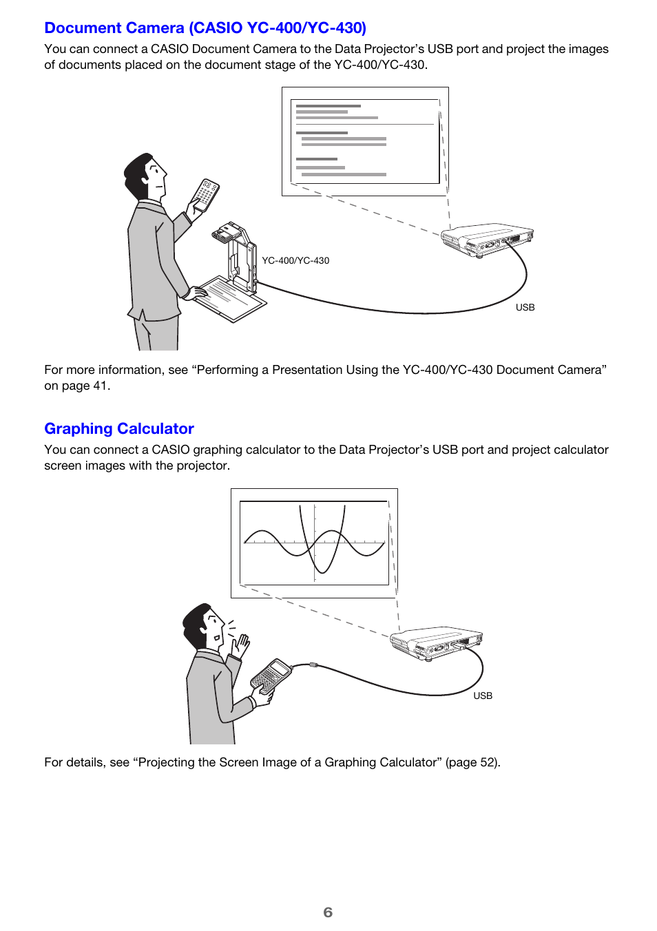 Graphing calculator | Casio XJ-A256 User Manual | Page 6 / 69