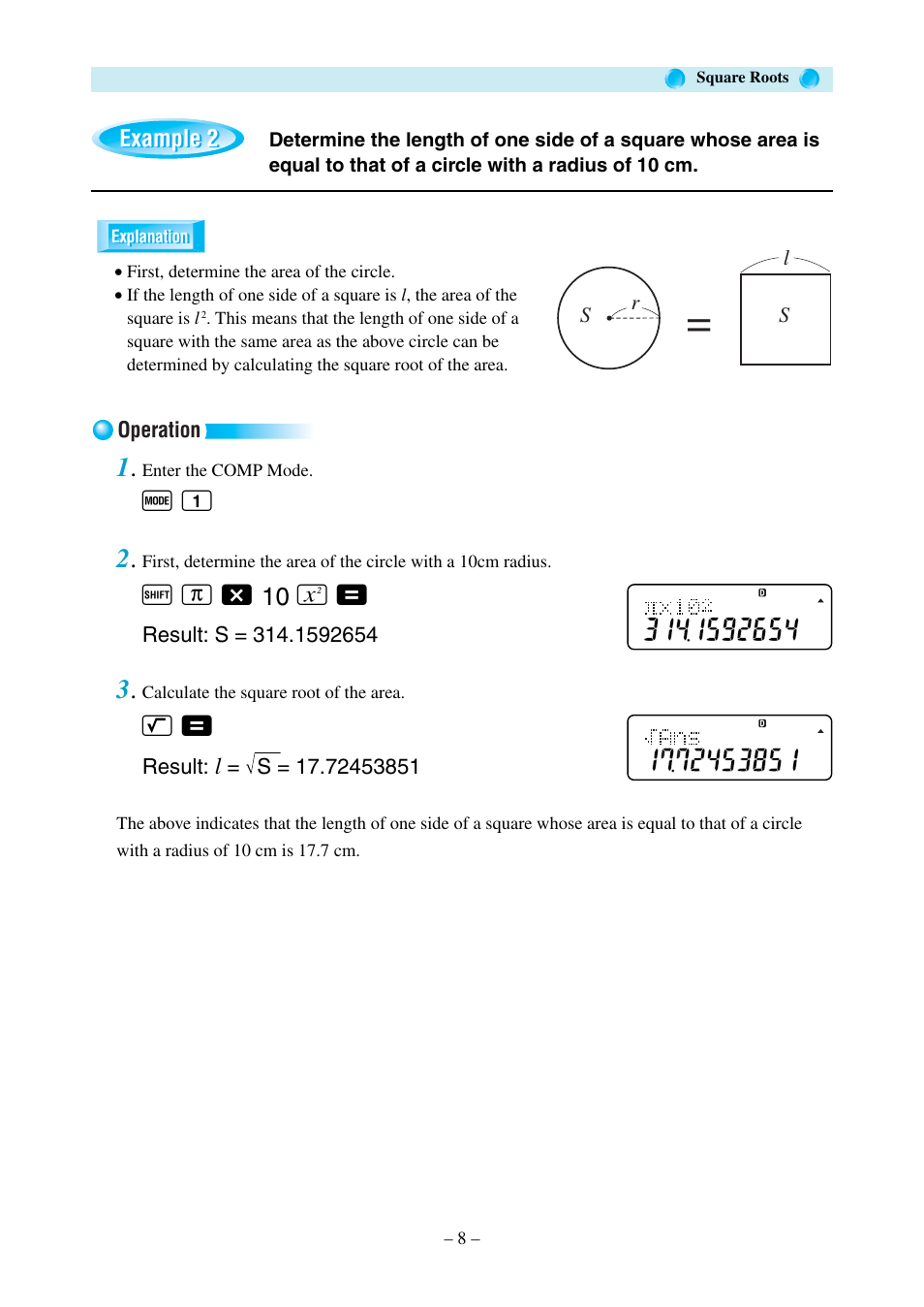 F 1 2 | Casio fx-570MS User Manual | Page 11 / 46