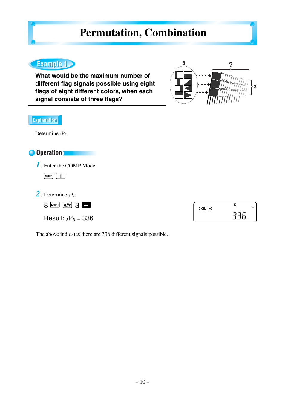 Permutation, combination, F 1 2 | Casio fx-570MS User Manual | Page 13 / 46