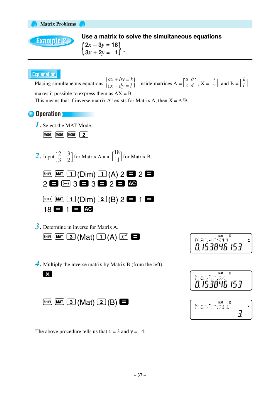 F f f 2 2, A j 1, T a j 1 | A j 3, A = 4 | Casio fx-570MS User Manual | Page 40 / 46