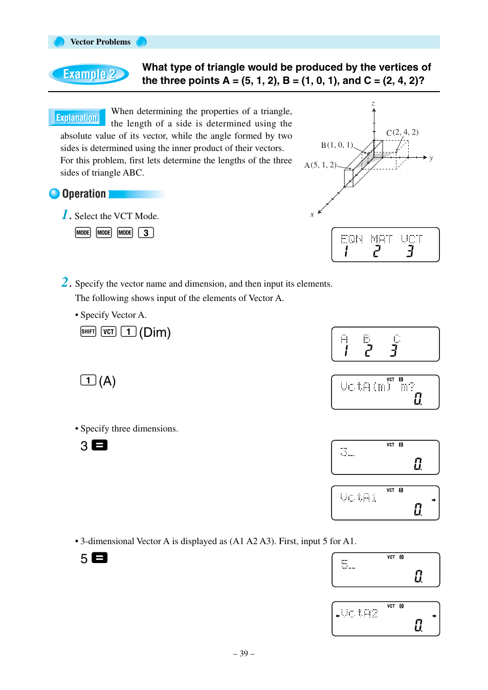 F f f 3 2, A z 1, Dim) | Casio fx-570MS User Manual | Page 42 / 46