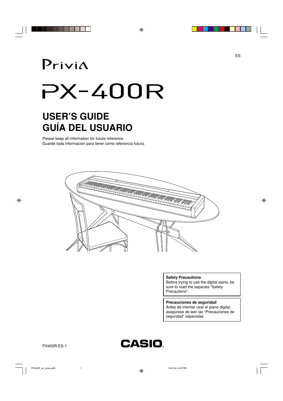 Casio PX-400R User Manual | 49 pages