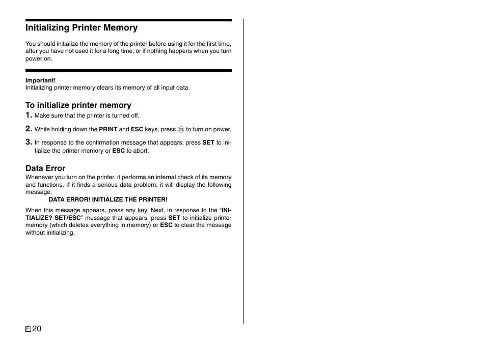 Casio Printer CW-75 User Manual | Page 22 / 70