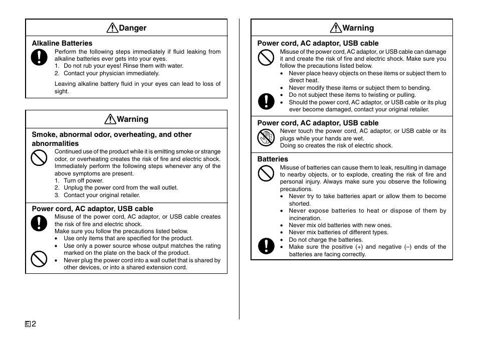 Casio Printer CW-75 User Manual | Page 4 / 70