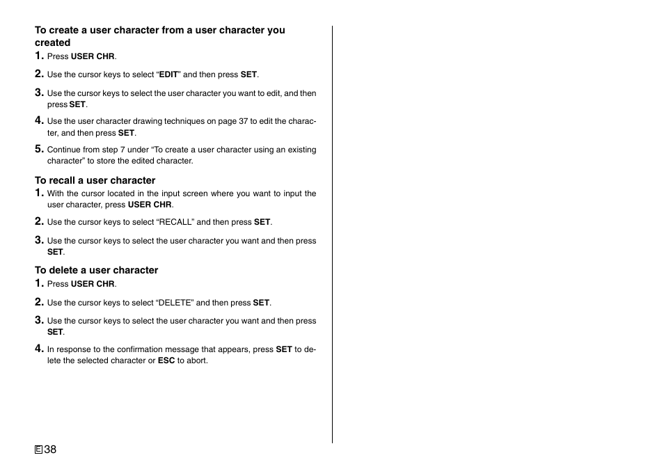 Casio Printer CW-75 User Manual | Page 40 / 70