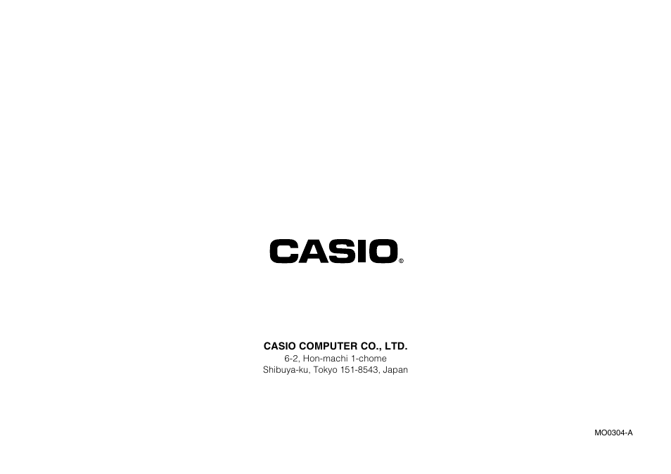 Casio Printer CW-75 User Manual | Page 70 / 70