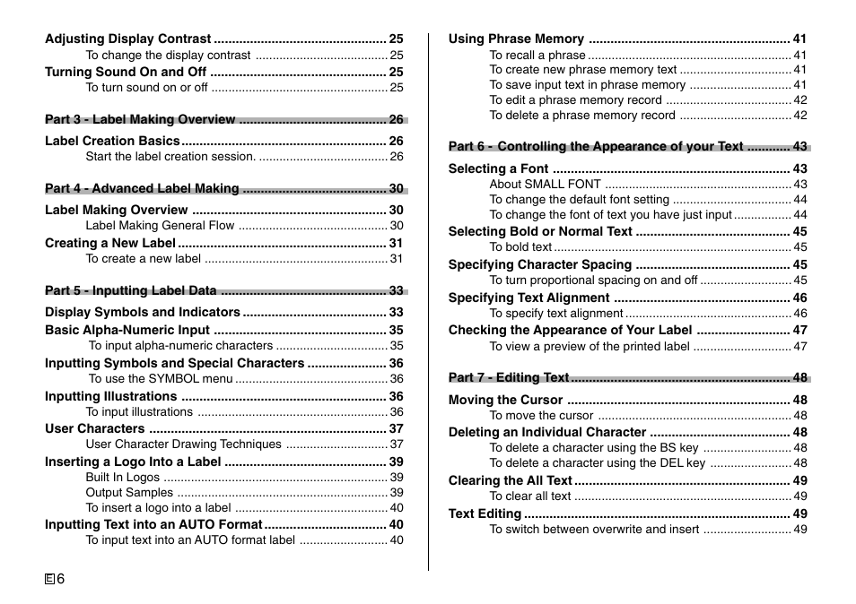 Casio Printer CW-75 User Manual | Page 8 / 70