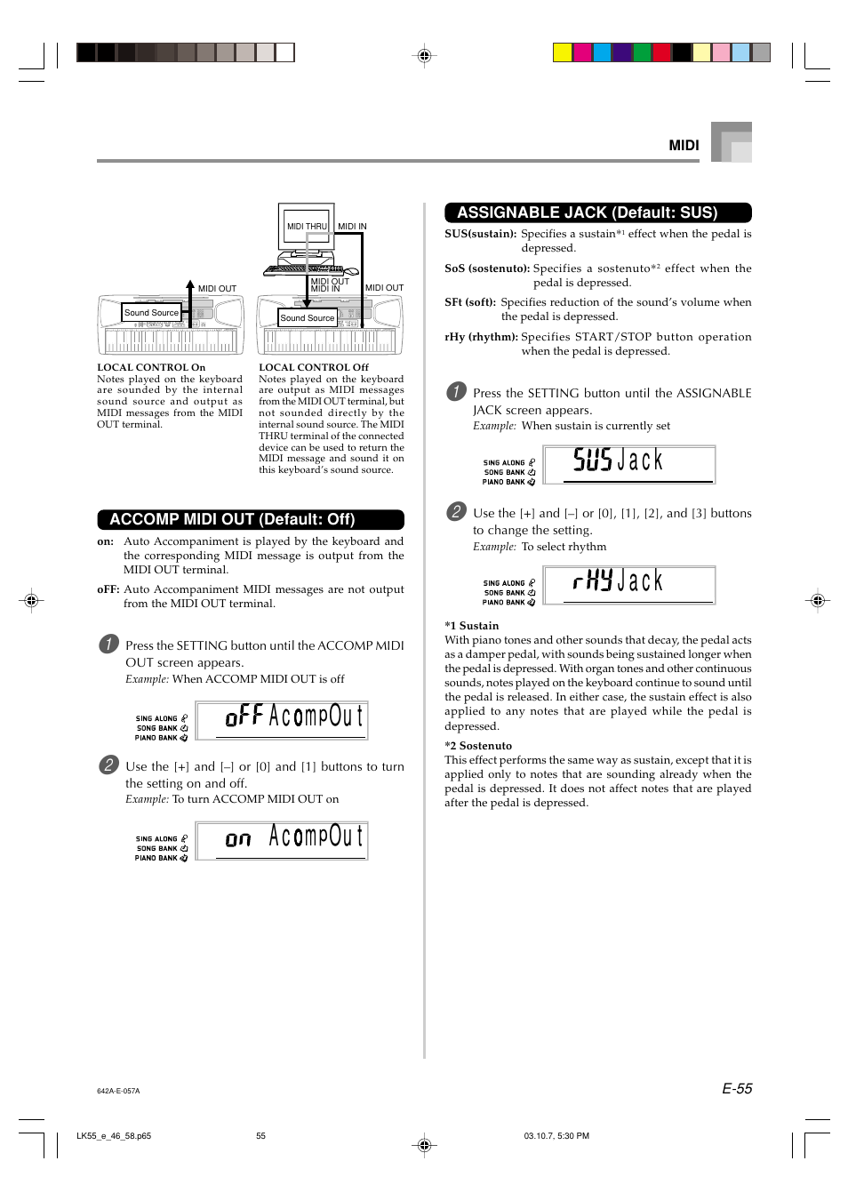 A c cm u t o, J a c k | Casio LK-56 User Manual | Page 57 / 83