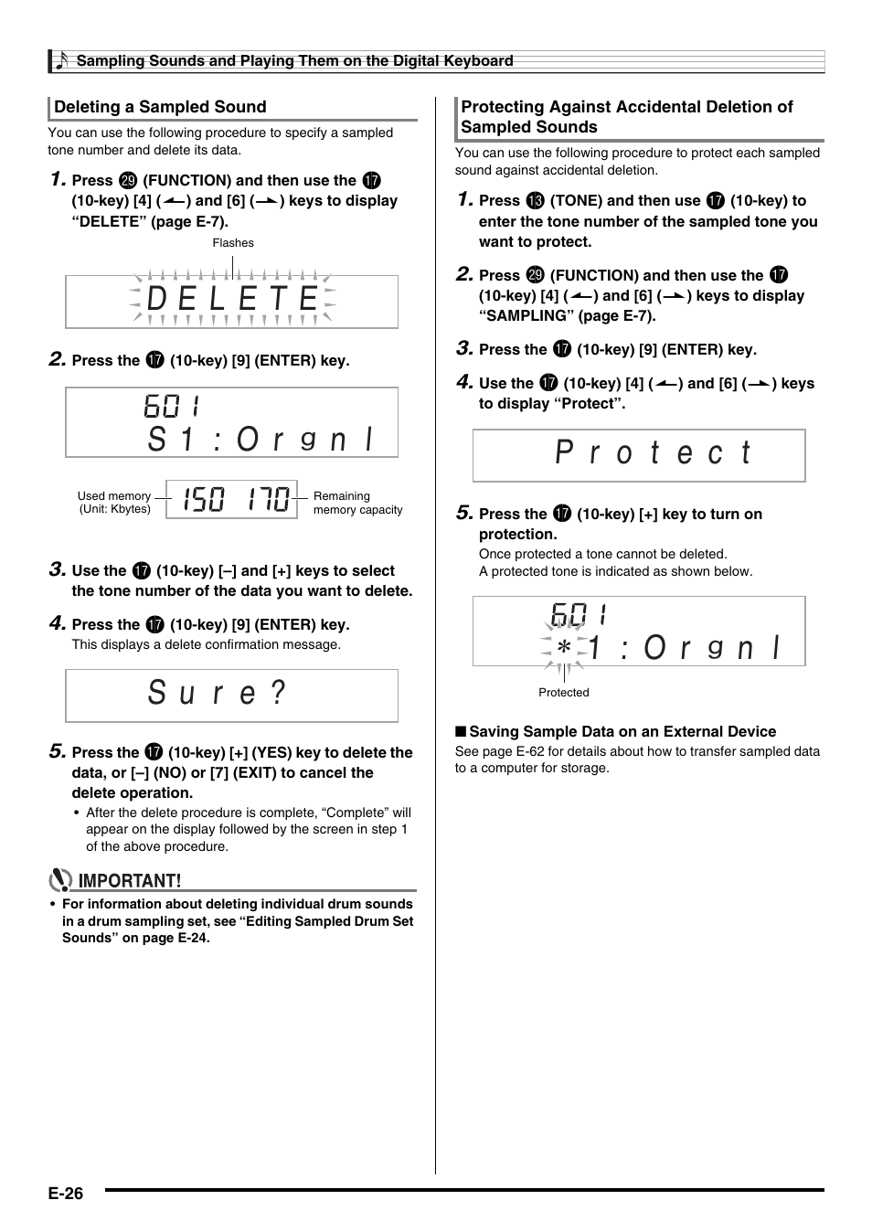 S 1 : o r, S u r e | Casio WK220 User Manual | Page 28 / 77