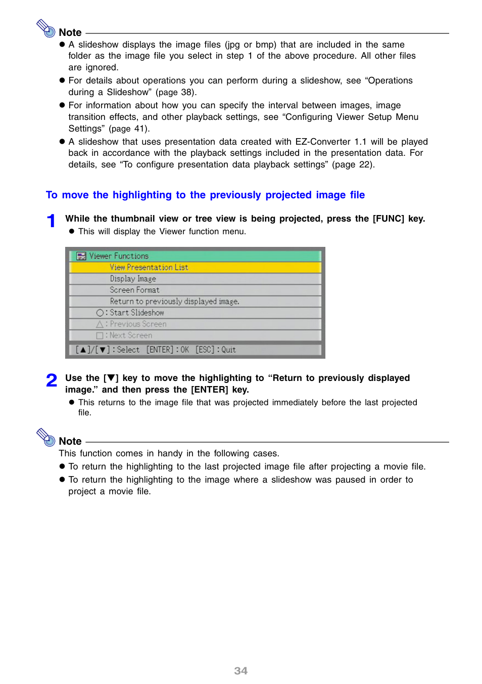 Casio XJ-S46 User Manual | Page 34 / 61
