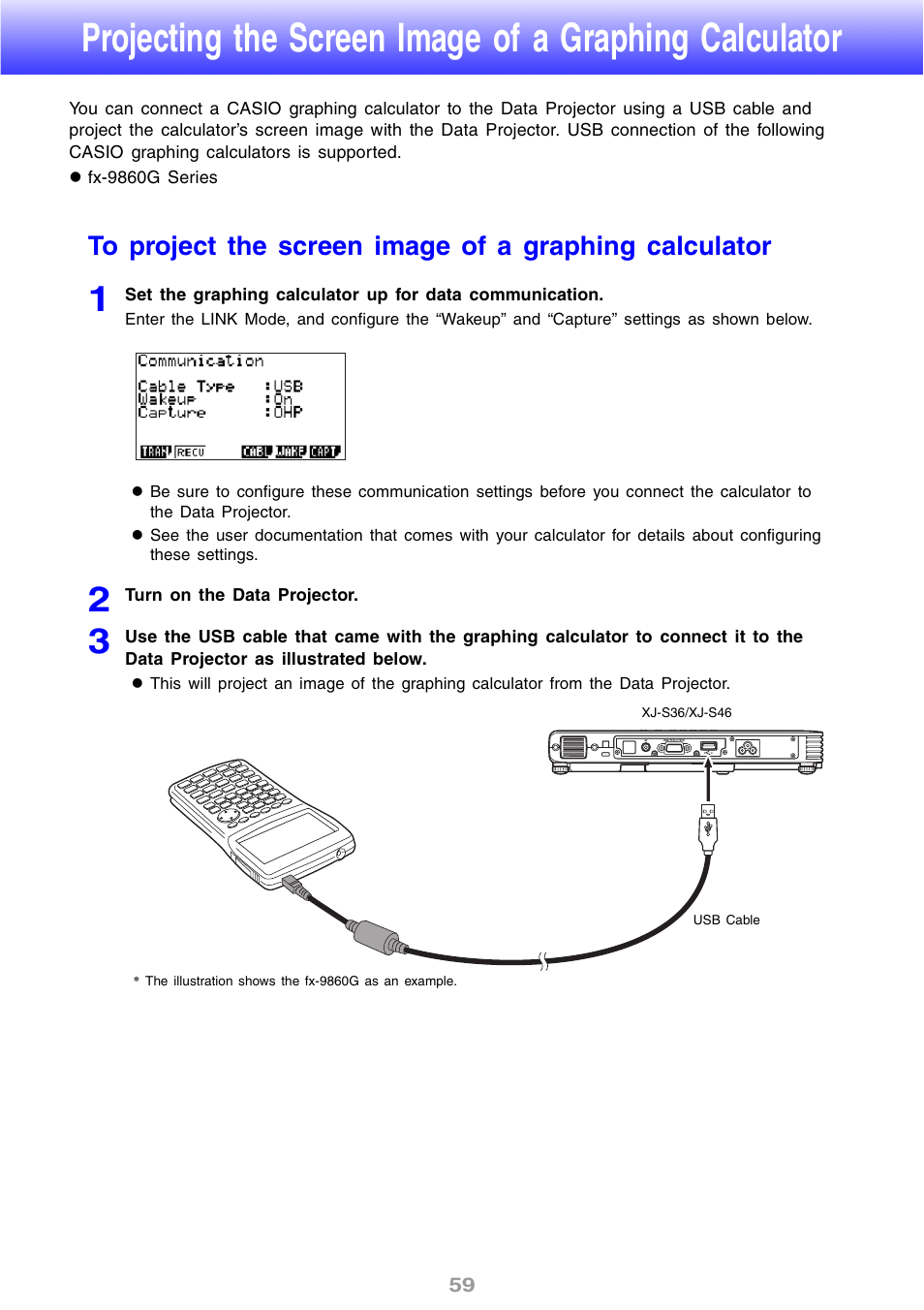 Casio XJ-S46 User Manual | Page 59 / 61
