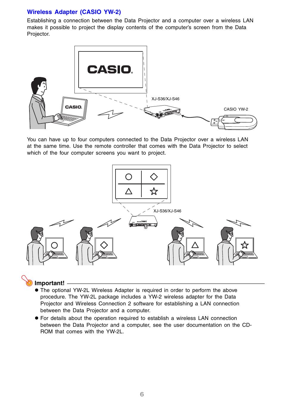Casio XJ-S46 User Manual | Page 6 / 61