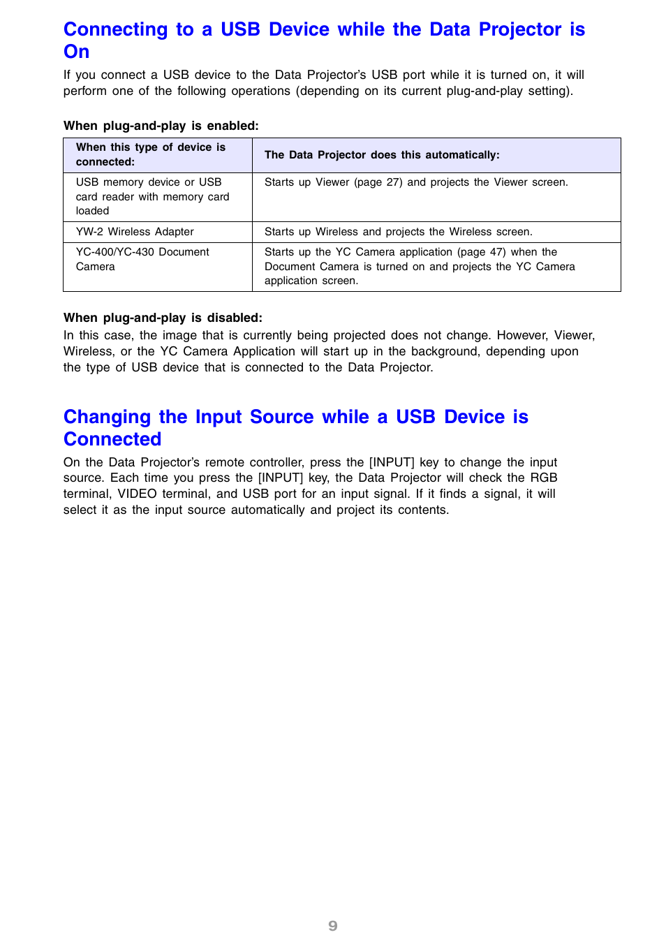 Casio XJ-S46 User Manual | Page 9 / 61