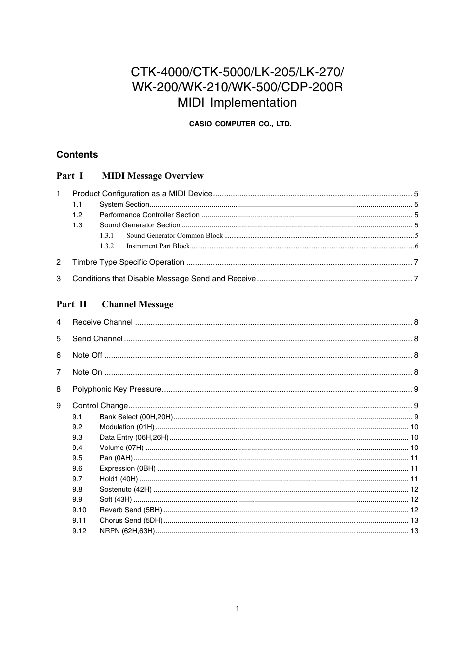 Casio LK-270 User Manual | 46 pages