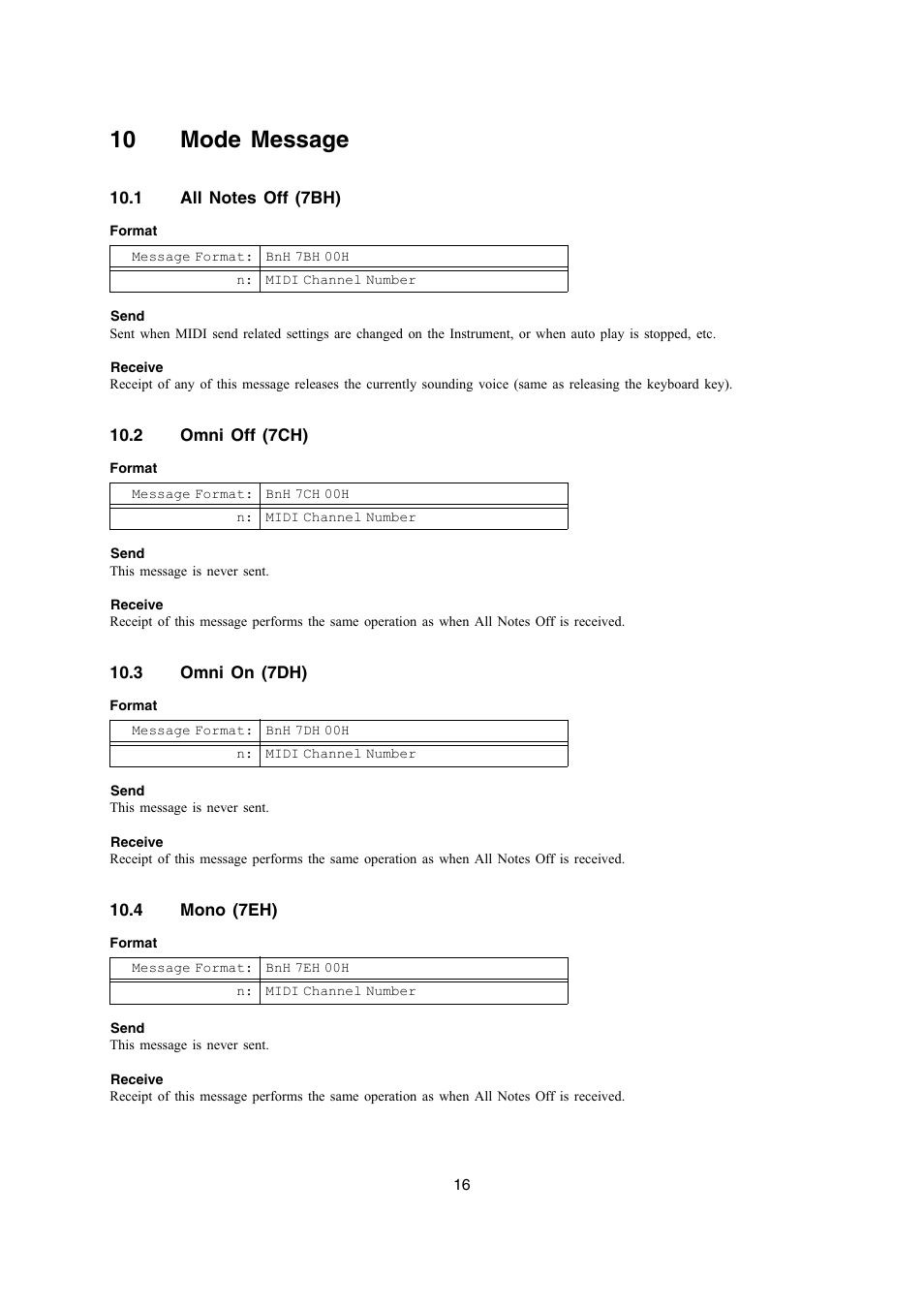 10 mode message | Casio LK-270 User Manual | Page 16 / 46