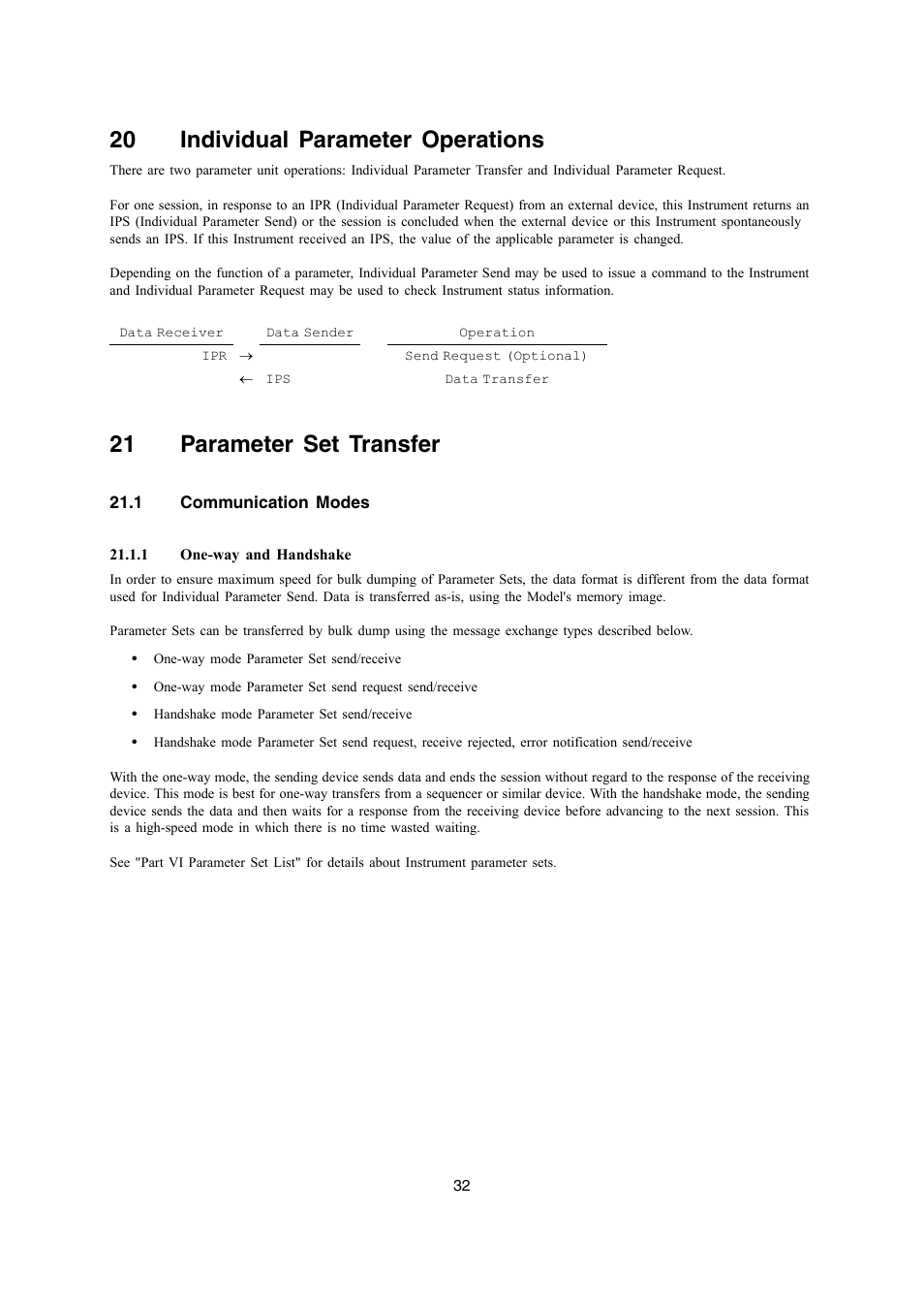 20 individual parameter operations, 21 parameter set transfer | Casio LK-270 User Manual | Page 32 / 46