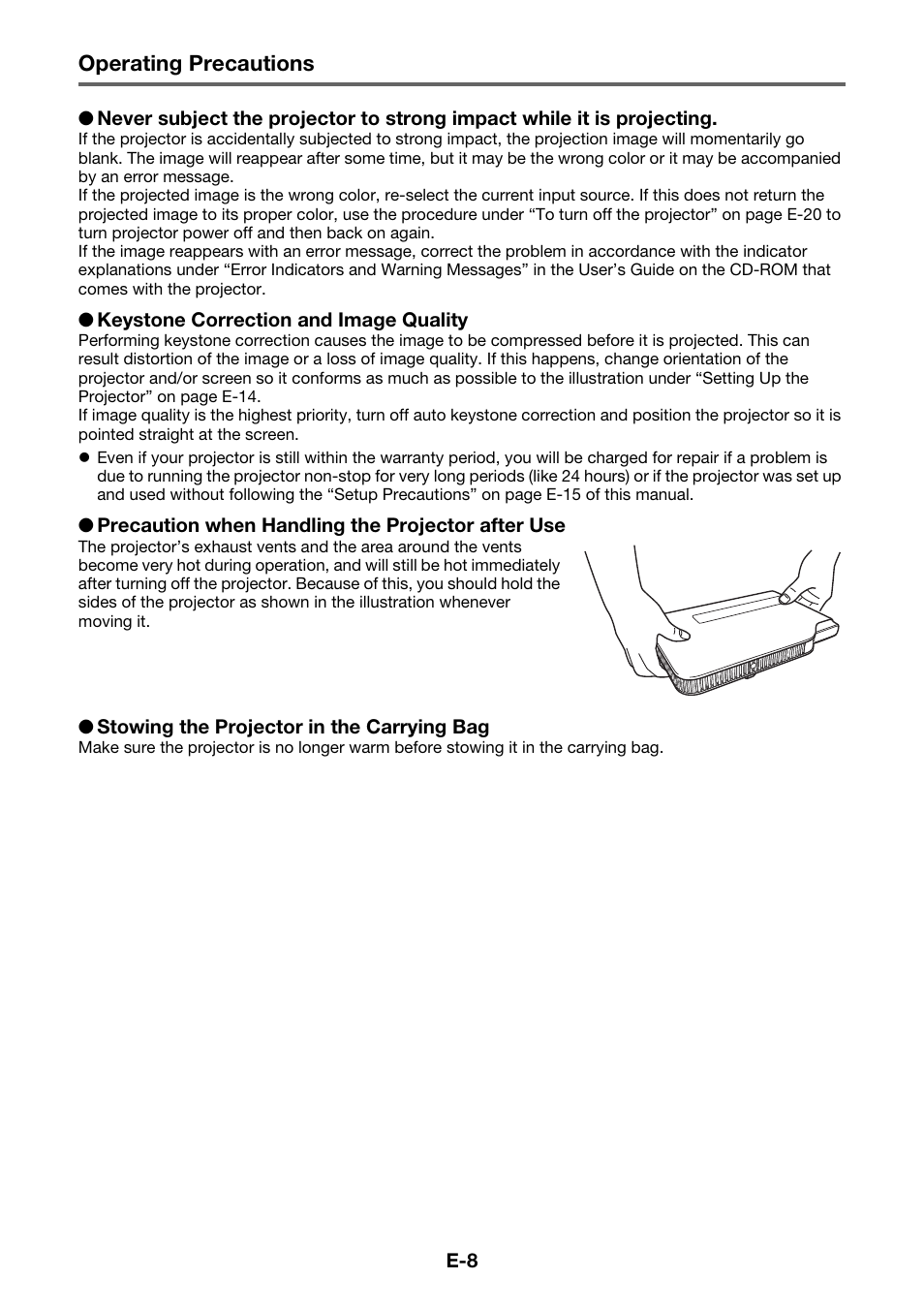 Casio XJ-A250V/XJ-A255V* User Manual | Page 9 / 38