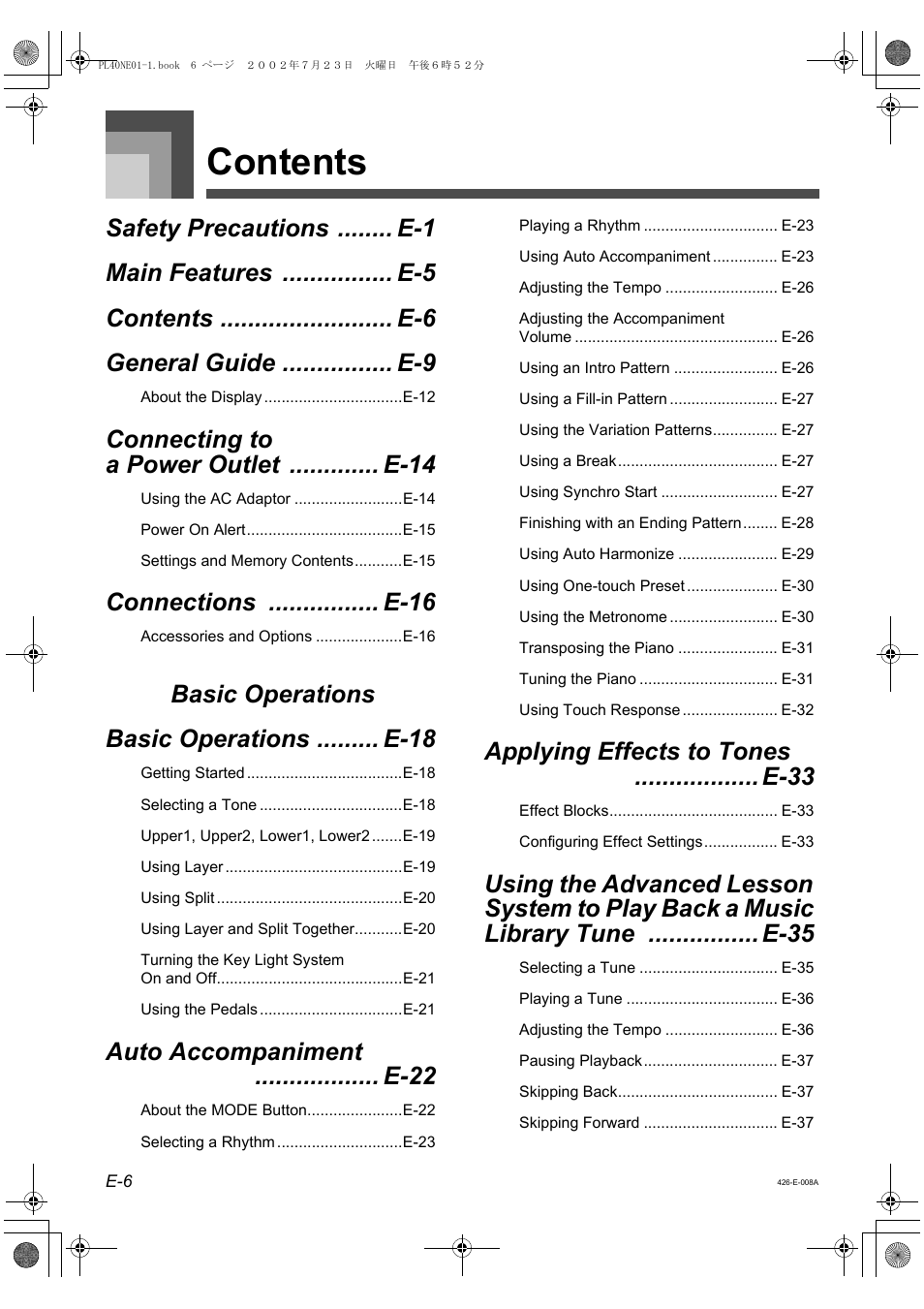 Casio PL-40R User Manual | Page 8 / 34