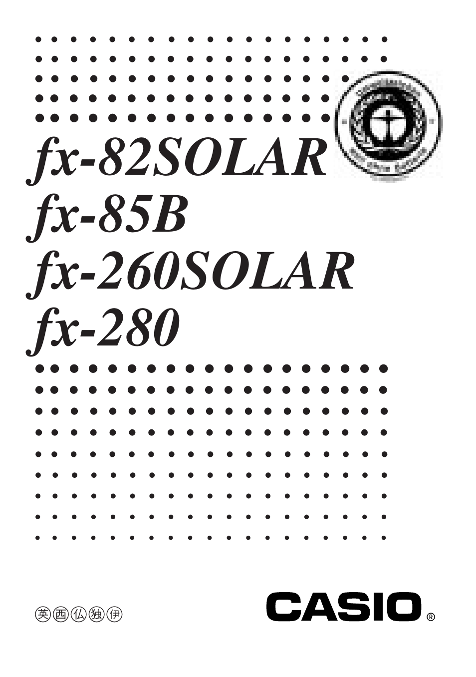 Casio FX-260SOLAR User Manual | 38 pages