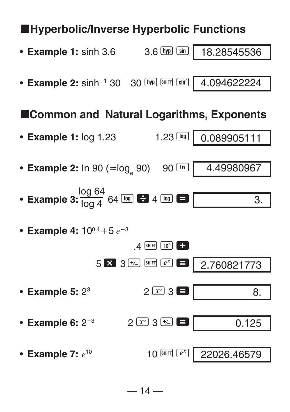 Casio FX-260SOLAR User Manual | Page 16 / 38