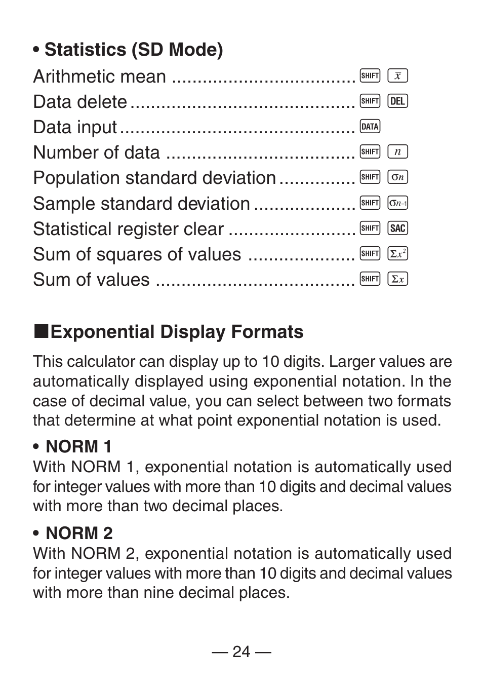 Casio FX-260SOLAR User Manual | Page 26 / 38