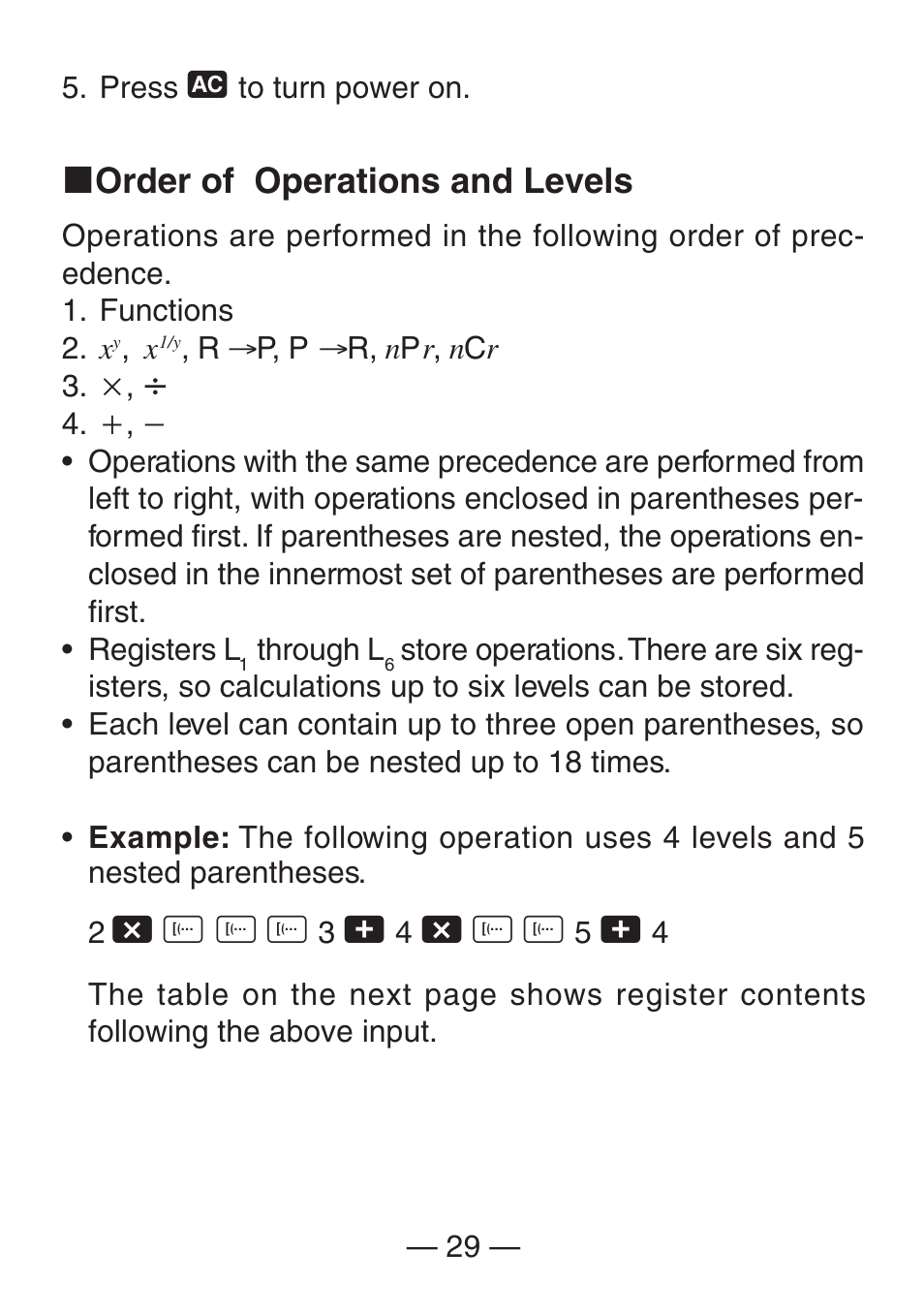 Casio FX-260SOLAR User Manual | Page 31 / 38