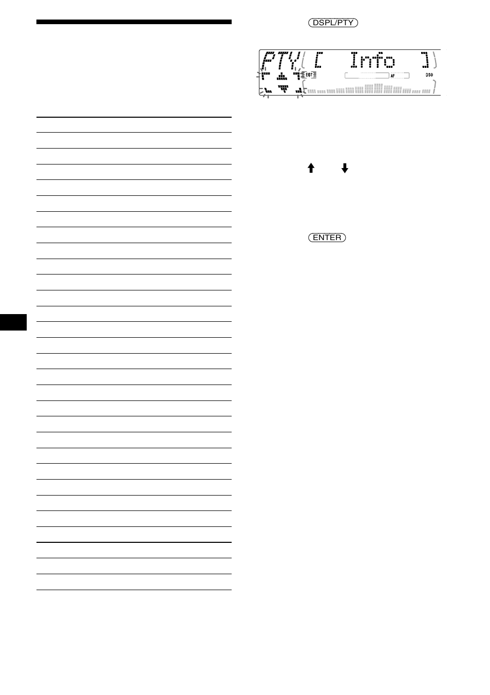 Ta in stationer efter programtyp, Se “ta in stationer efter programtyp” på sid 20, Sid 20 | 20 ta in stationer efter programtyp | Sony MDX-M690  RU User Manual | Page 100 / 254