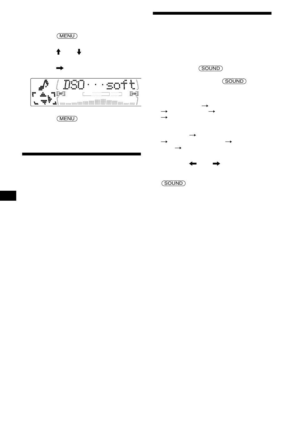 Ssm (source sound memory), Justera tonkontrollerna, Lyssna på varje programkälla i dess | Registrerade dso — ssm (source sound memory) | Sony MDX-M690  RU User Manual | Page 108 / 254