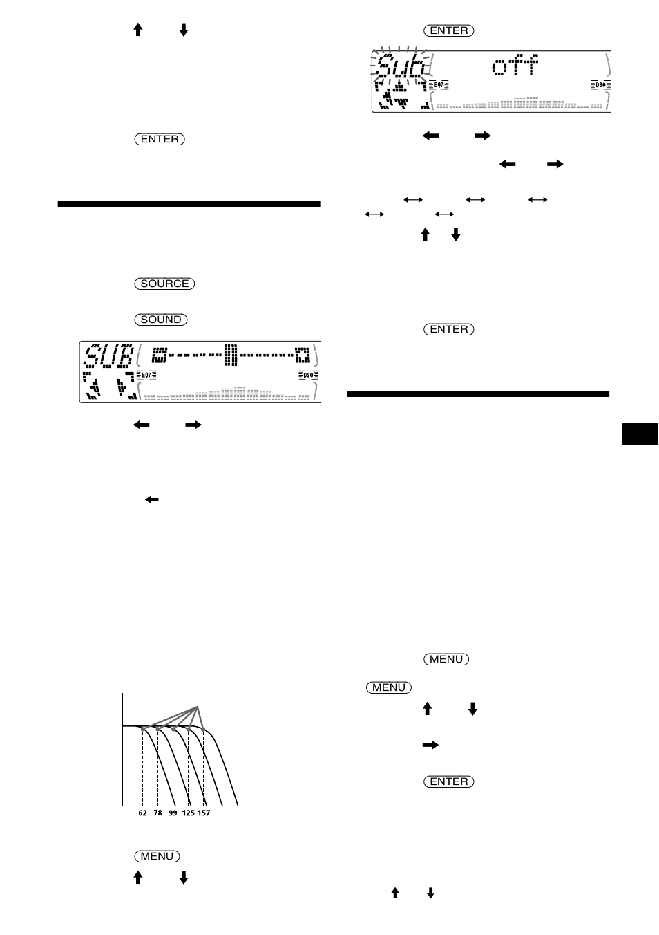 Justera volymen för subwoofer(s), Endast cdx-m670, mdx-m690) | Sony MDX-M690  RU User Manual | Page 111 / 254