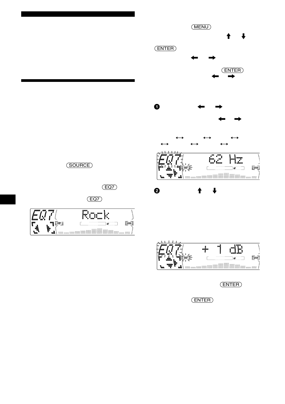 Sintonização para o melhor som, Programar o equalizador (eq7) | Sony MDX-M690  RU User Manual | Page 146 / 254