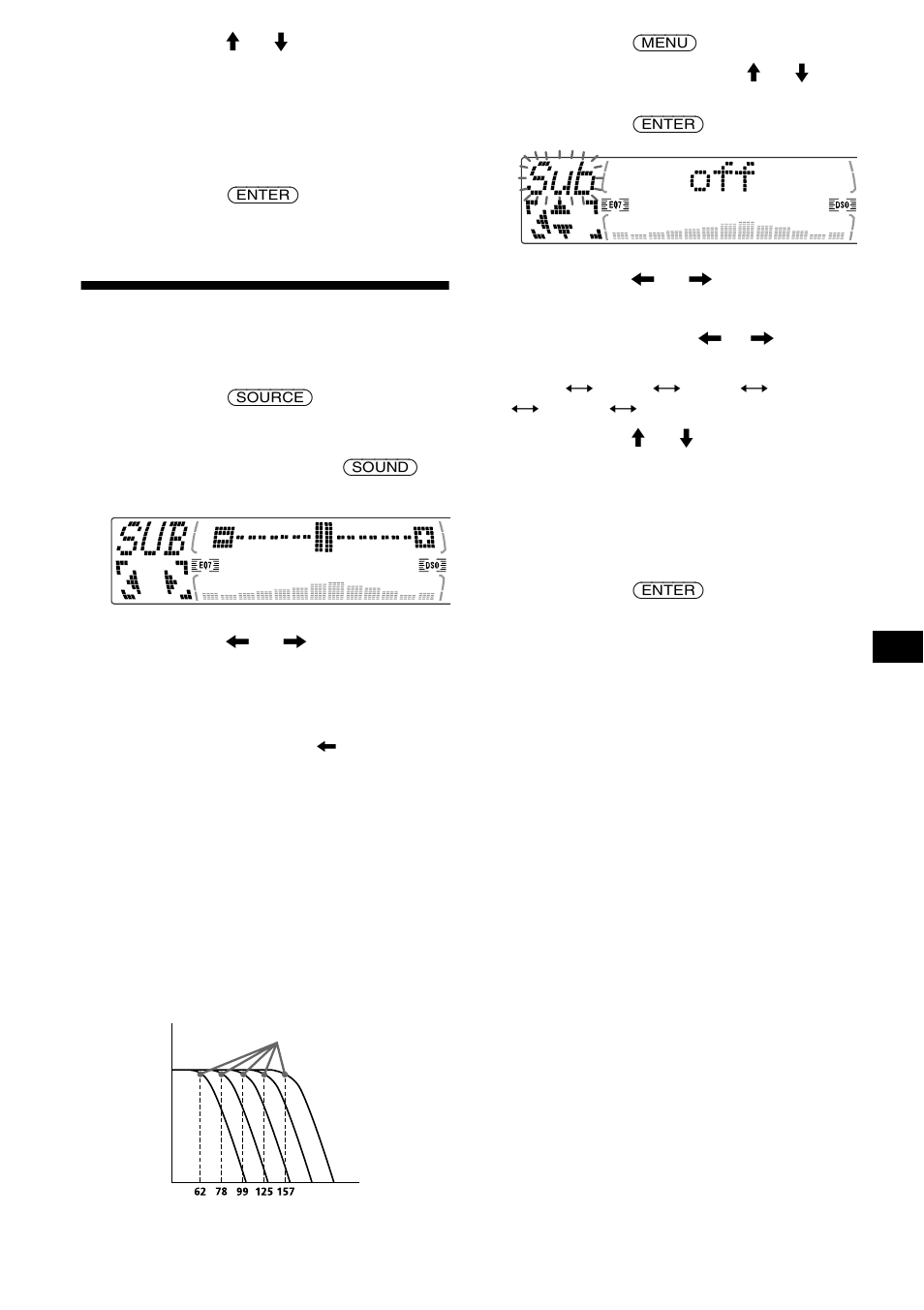 Regular o volume do(s) subwoofer(s) | Sony MDX-M690  RU User Manual | Page 151 / 254