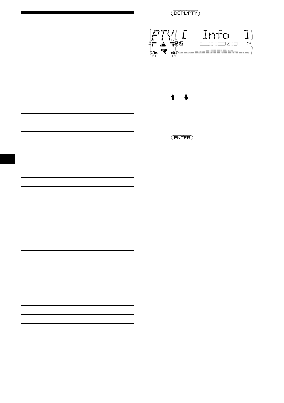 Tuning in stations by programme type, 20 tuning in stations by programme type | Sony MDX-M690  RU User Manual | Page 20 / 254