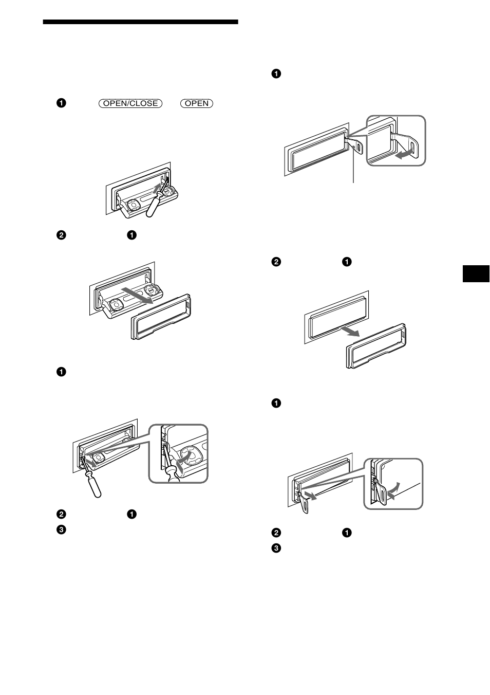 Removing the unit, 37 removing the unit | Sony MDX-M690  RU User Manual | Page 37 / 254