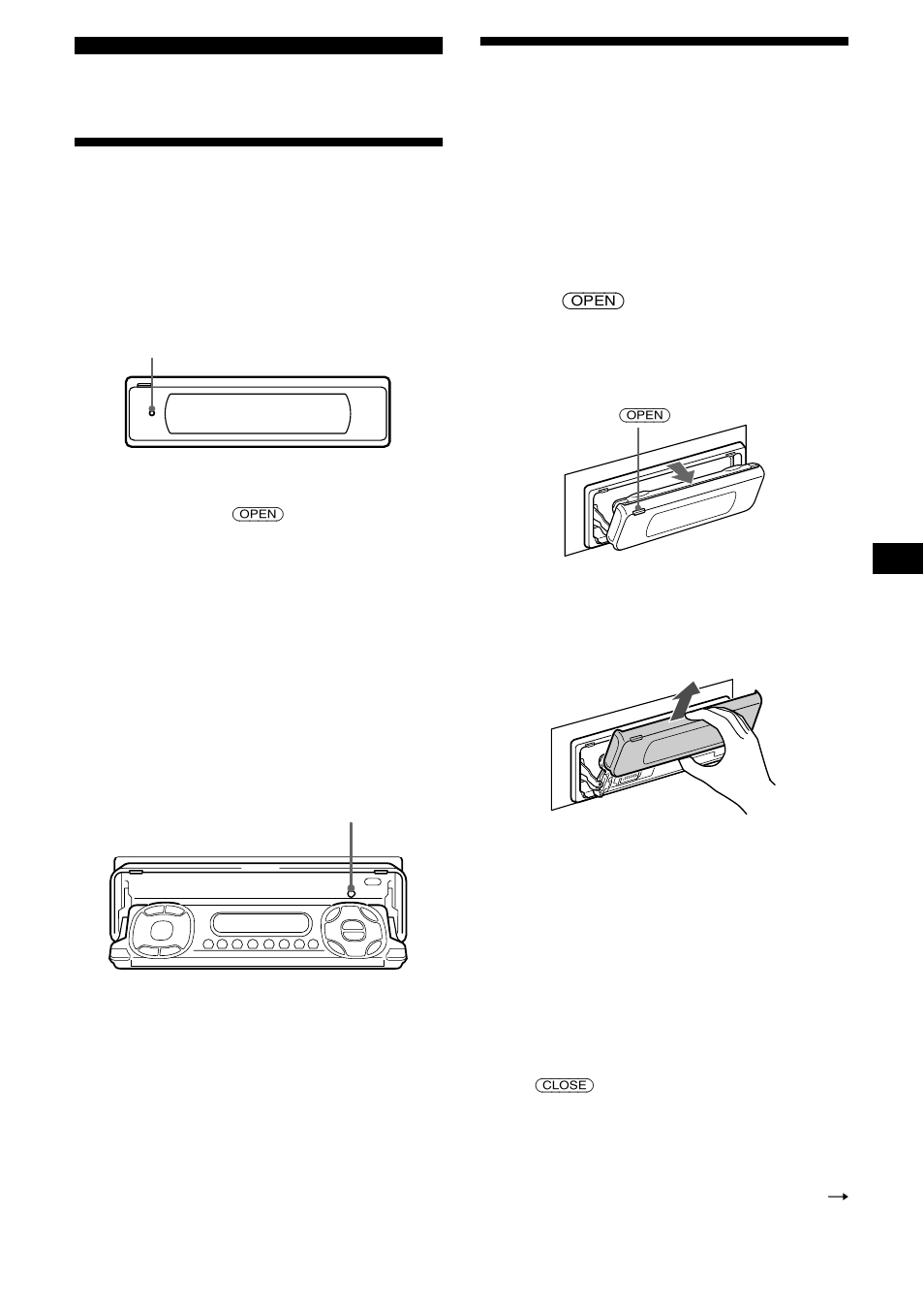 Procedimientos iniciales, Restauración de la unidad, Extracción del visor principal | Sony MDX-M690  RU User Manual | Page 49 / 254